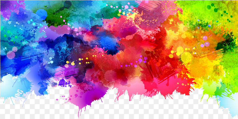 Colorful Splash Background Vector, Art, Graphics, Modern Art Png Image
