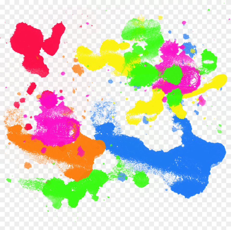 Colorful Splatter Color Splash Full Png Image