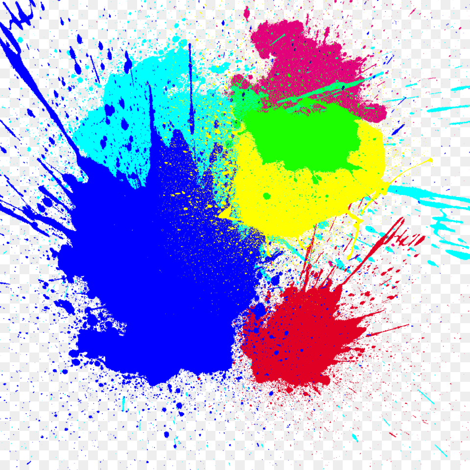Colorful Splatter Picture Color Splatter, Art, Graphics, Modern Art, Canvas Free Png Download