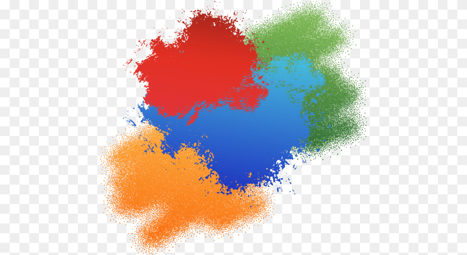 Colorful Spray Splash Splatter Transparent Colour Spray, Art, Modern Art, Person, Graphics Free Png Download