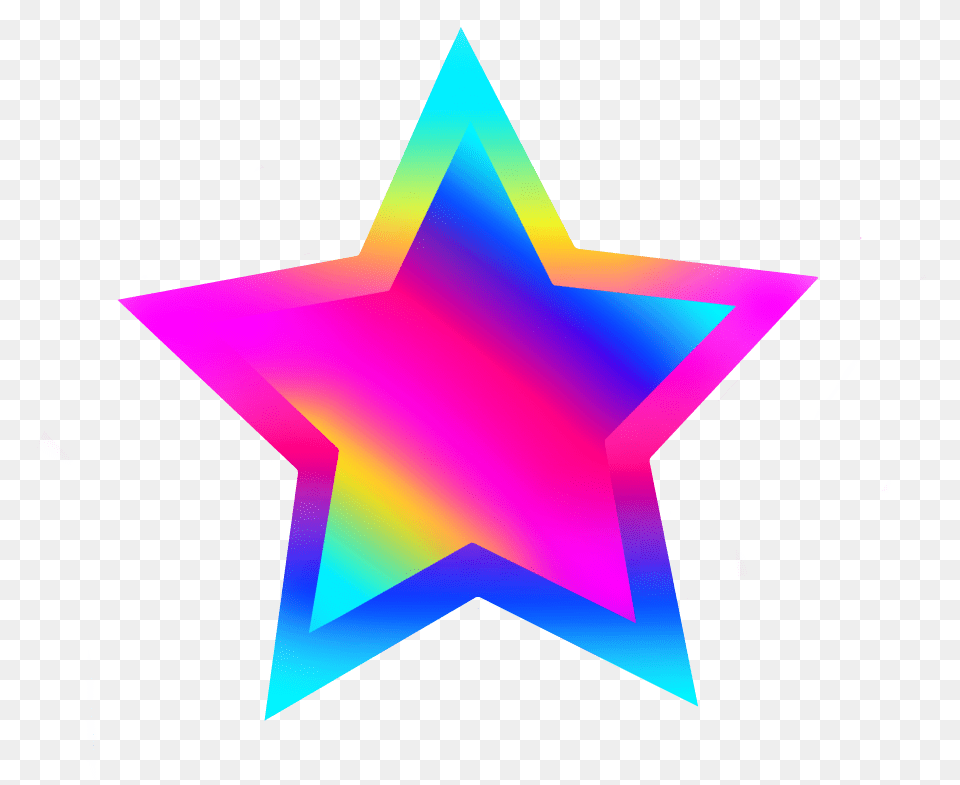 Colorful Star Clipart, Star Symbol, Symbol, Lighting Png Image