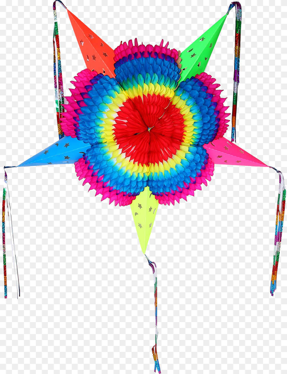 Colorful Star Mexican Foldable Cardboard Party, Toy, Pinata Png