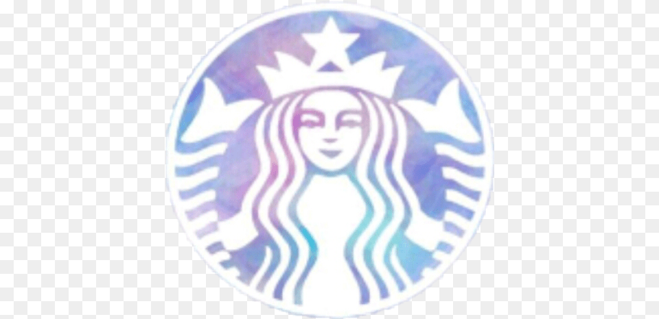 Colorful Starbucks Logo Love Sticker By Haylee Starbucks Logo Black, Face, Head, Person, Badge Png Image