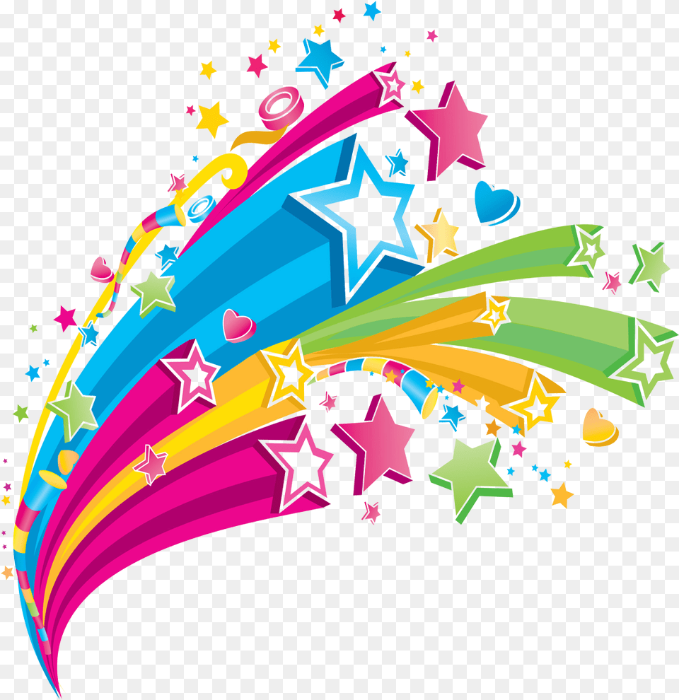 Colorful Stars Vector, Art, Graphics, Pattern, Symbol Png Image