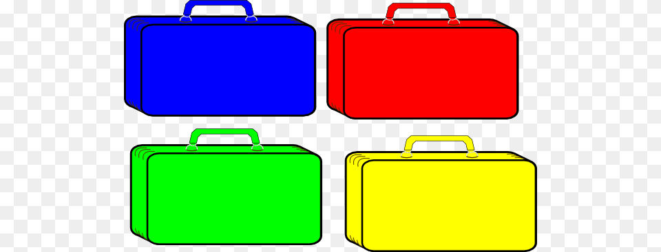 Colorful Suitcases Clip Arts Download, Bag, Baggage, Suitcase, Briefcase Free Transparent Png