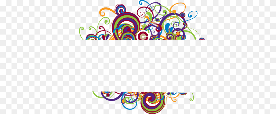 Colorful Swirl Border, Art, Graphics, Purple, Weapon Png Image