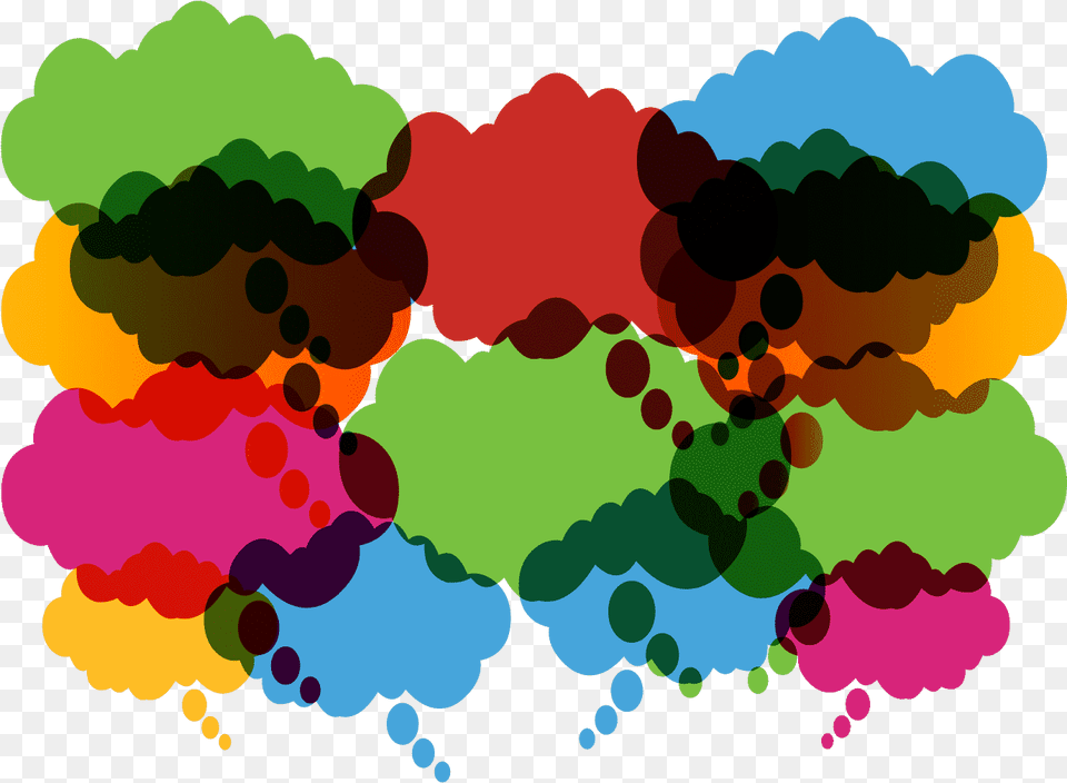Colorful Thought Bubble, Art, Graphics, Pattern Free Png Download