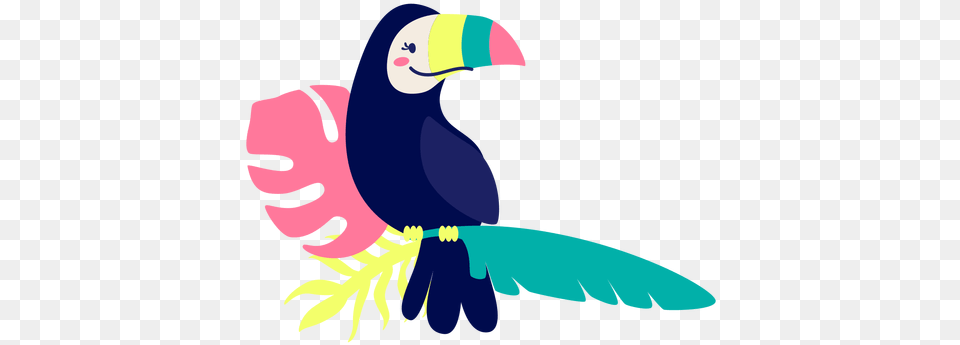 Colorful Toucan Tropical Bird Elemeent Marco De Titulo, Animal, Beak, Face, Head Free Transparent Png
