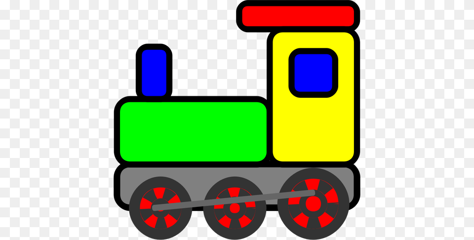 Colorful Toy Train Vector Clip Art, Wheel, Machine, Tool, Plant Free Transparent Png