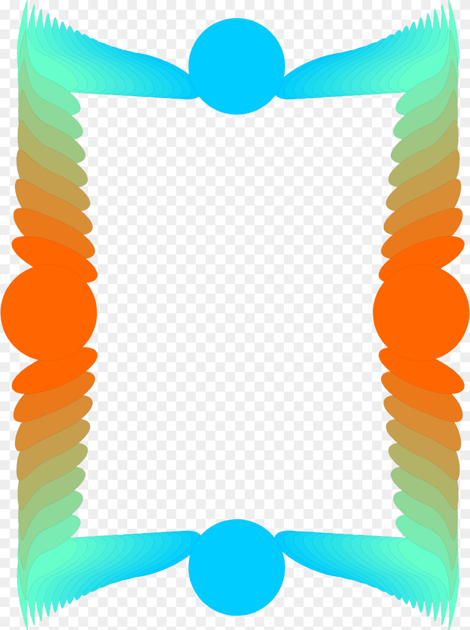 Colorful Transparent Cool Borders, Pattern Free Png