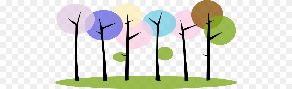 Colorful Trees Clip Art, Grass, Plant, Outdoors Free Transparent Png