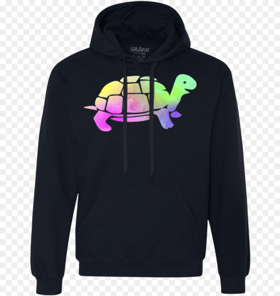 Colorful Turtle Farmer Watercolor Art Graphic T Shirt Certified Badass Heavyweight Pullover Fleece Sweatshirt, Clothing, Hoodie, Knitwear, Sweater Png