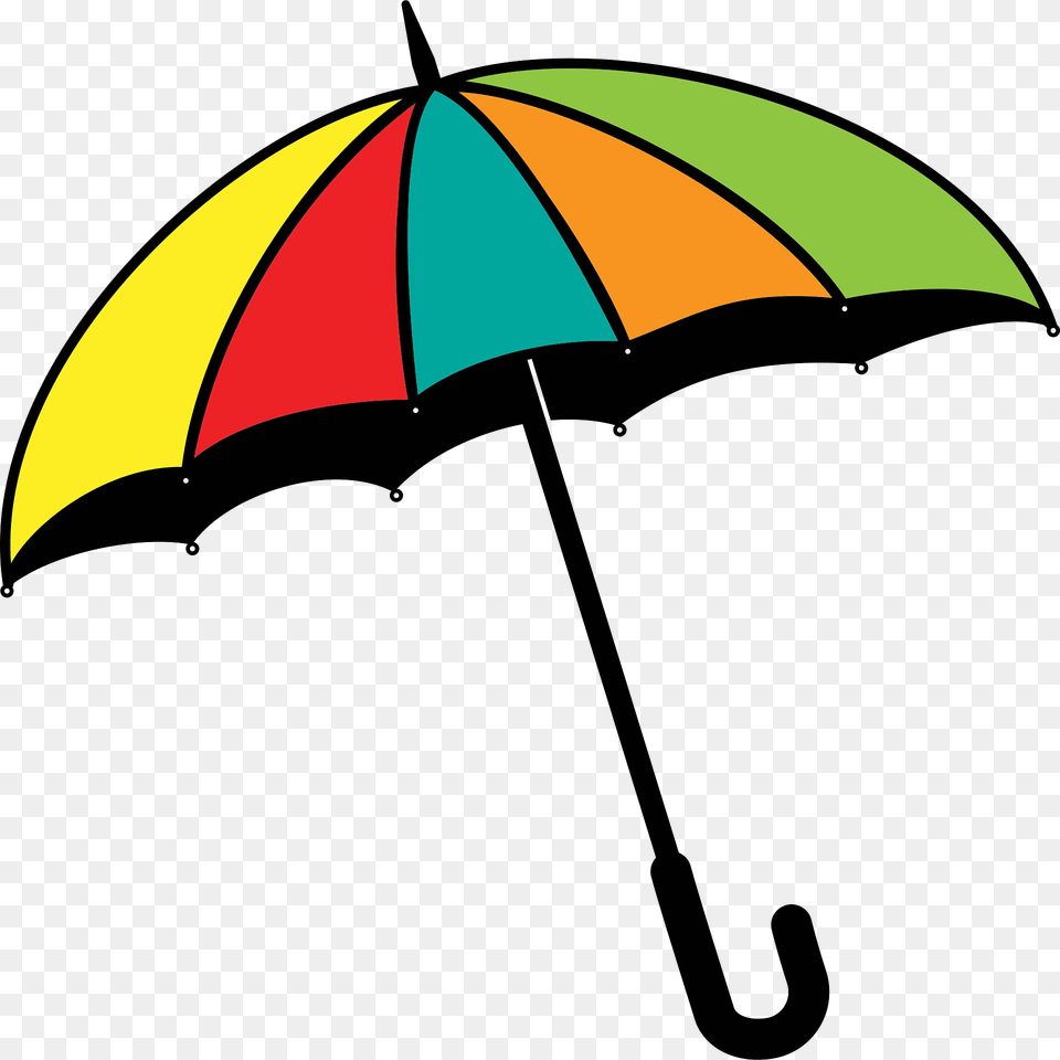 Colorful Umbrella Clipart, Canopy Free Png