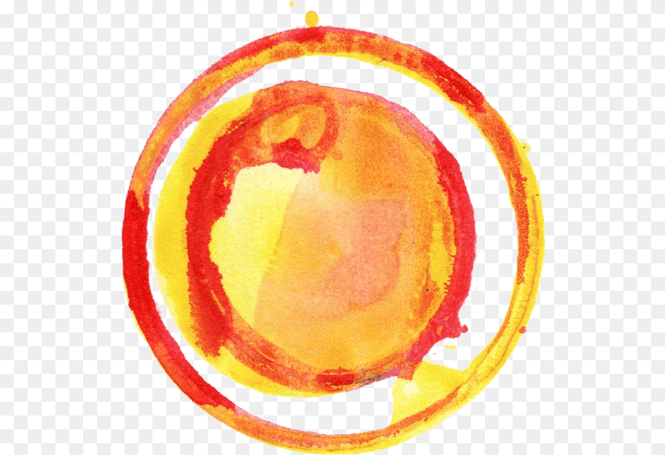 Colorful Watercolor Circle Transparent Onlygfxcom Orange Colour Circle, Food, Fruit, Plant, Produce Png