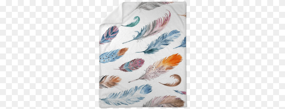 Colorful Watercolor Feathers Pattern Watercolor Painting, Art, Floral Design, Graphics, Home Decor Free Transparent Png