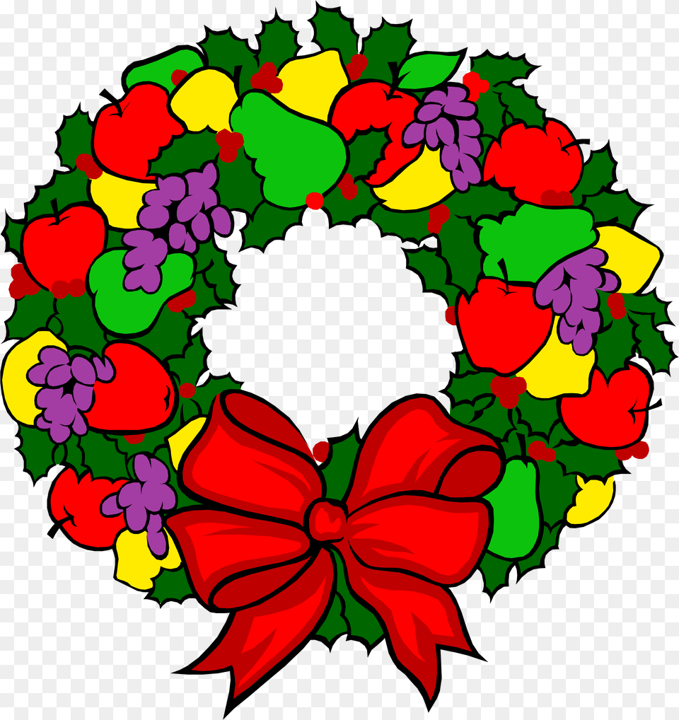 Colorful Wreath Christmas Design Clip Art, Floral Design, Graphics, Pattern, Flower Free Transparent Png