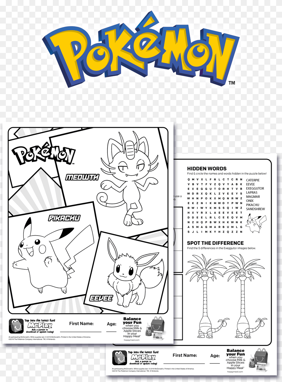 Coloring And Activity Sheets Pokemon, Book, Comics, Publication, Baby Free Png Download