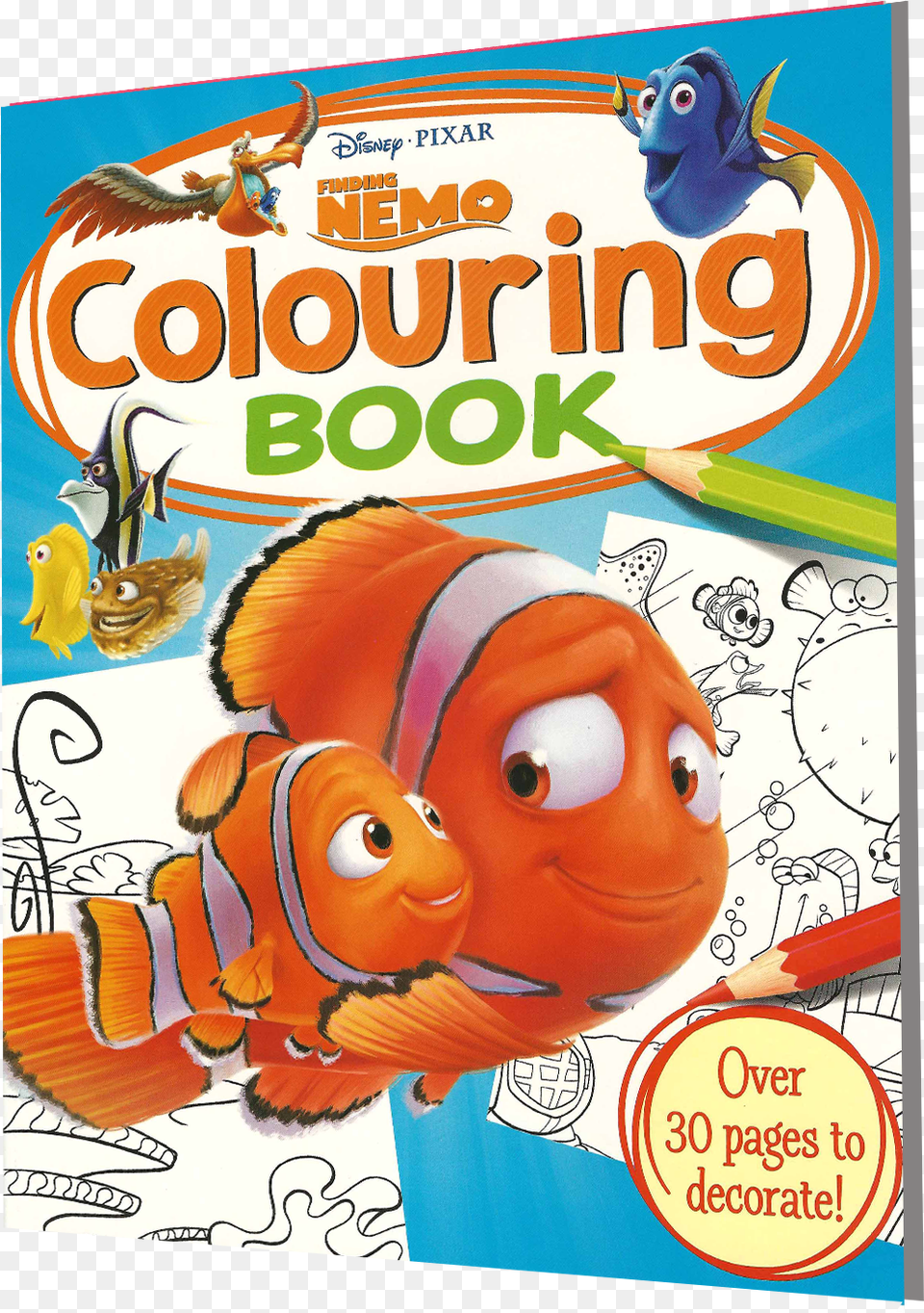 Coloring Arts Disneyloring Book Finding Nemo, Advertisement, Animal, Fish, Sea Life Free Png Download
