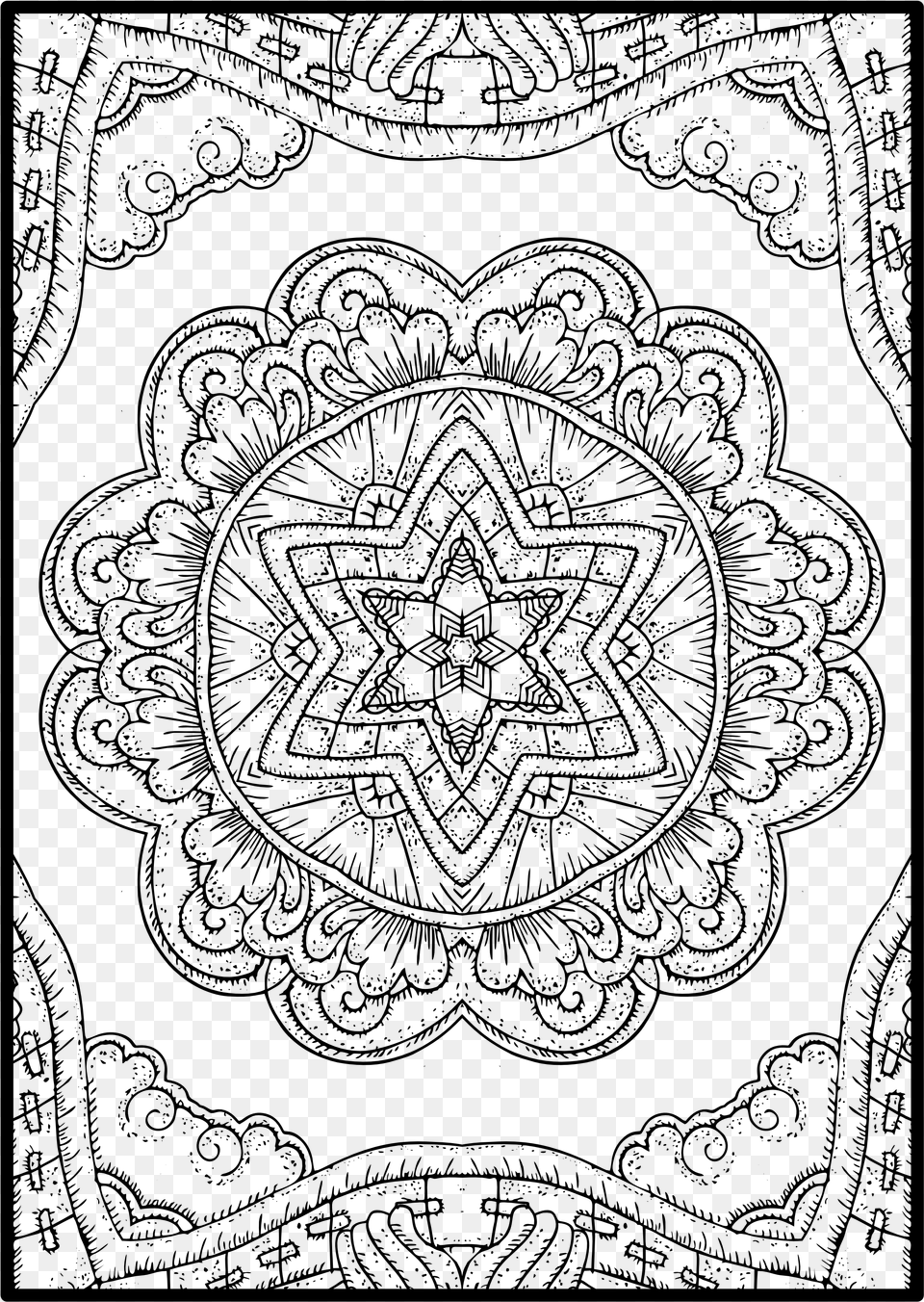 Coloring Book, Gray Free Transparent Png