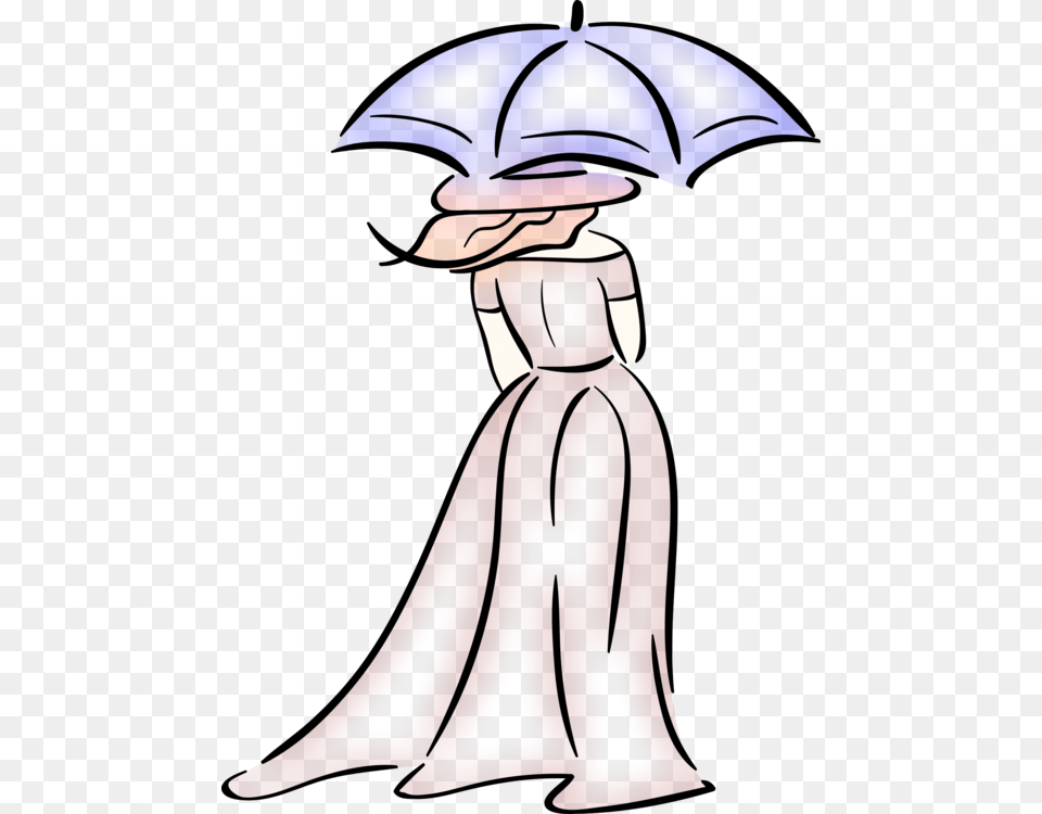 Coloring Book Drawing Clothing Accessories Fashion Umbrella, Adult, Person, Gown, Formal Wear Png Image
