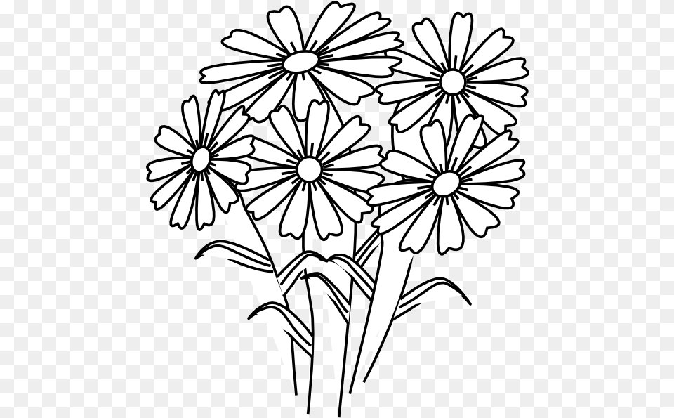 Coloring Book Flowers Clip Art Vector Clip Flower Clipart Black And White, Daisy, Plant, Person Png