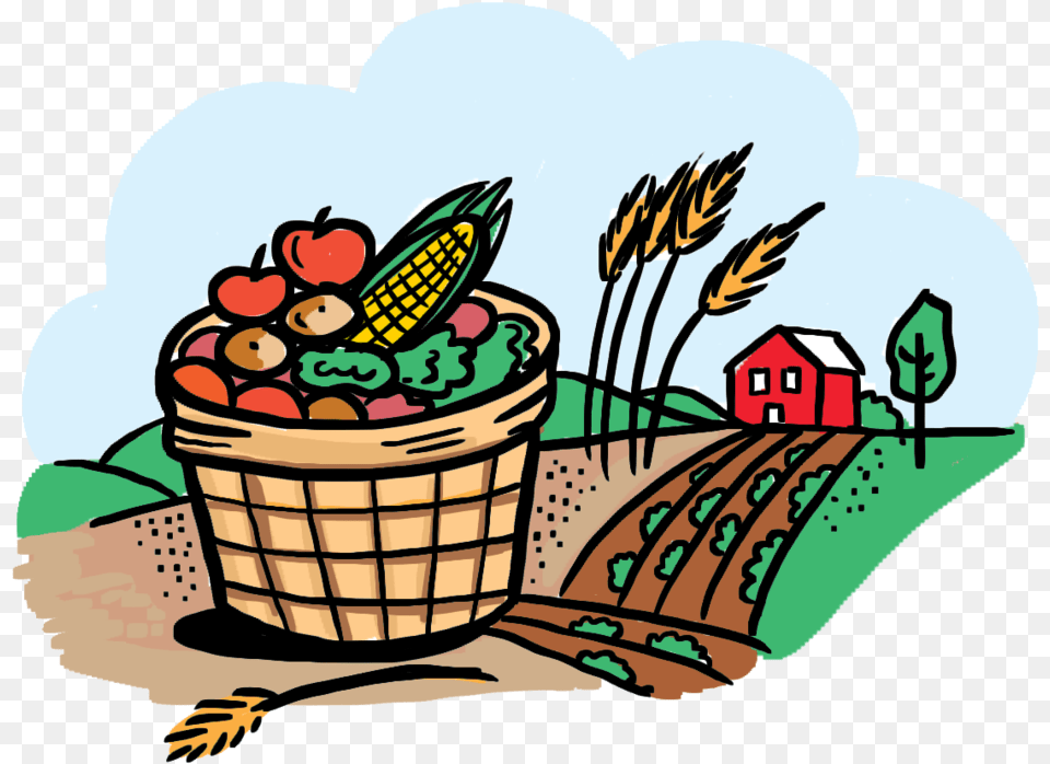 Coloring Book Food And Agriculture, Basket, Dynamite, Weapon Free Png