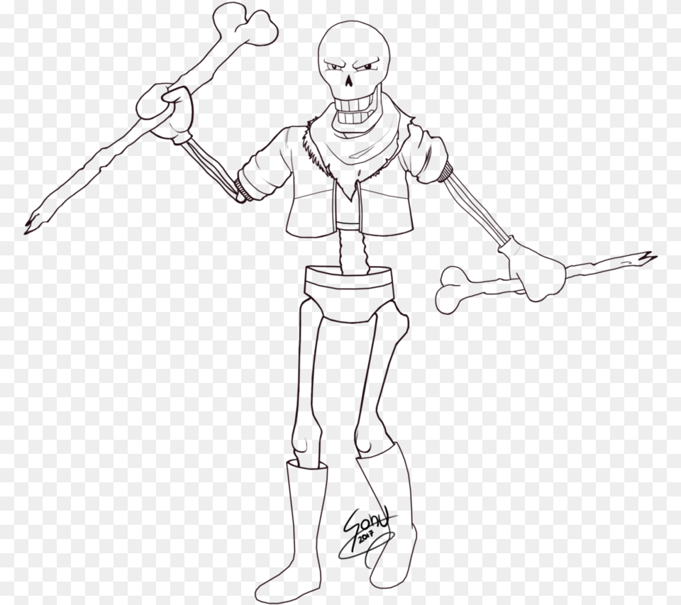 Coloring Book World Underswap Papyrus Coloring Pages, Person, Face, Head, Art Png