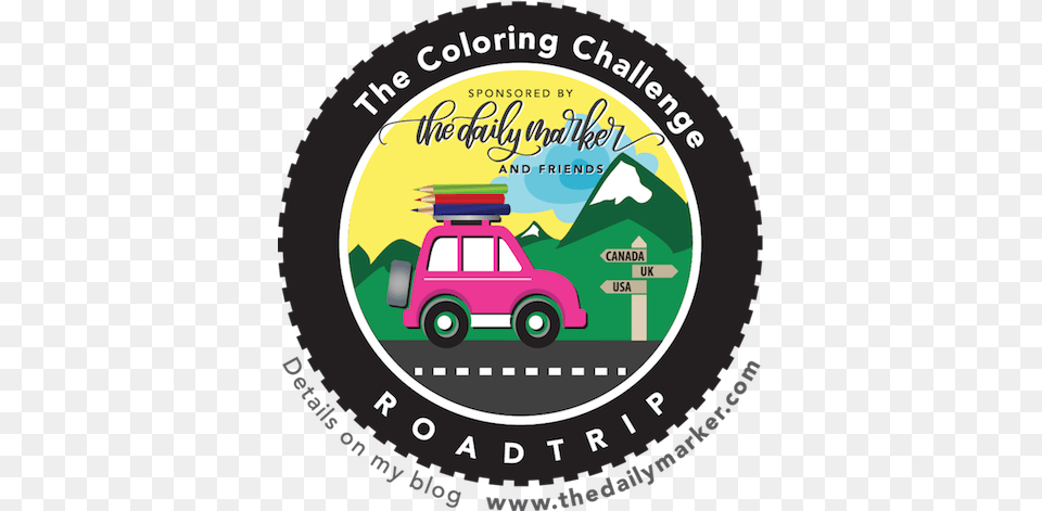 Coloring Challenge Road Trip Language, Advertisement, Poster, Machine, Wheel Png Image