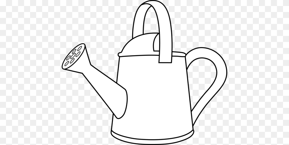 Coloring Clip Art Colorable Watering Can Outline Baby Smiles, Tin, Watering Can Free Png Download