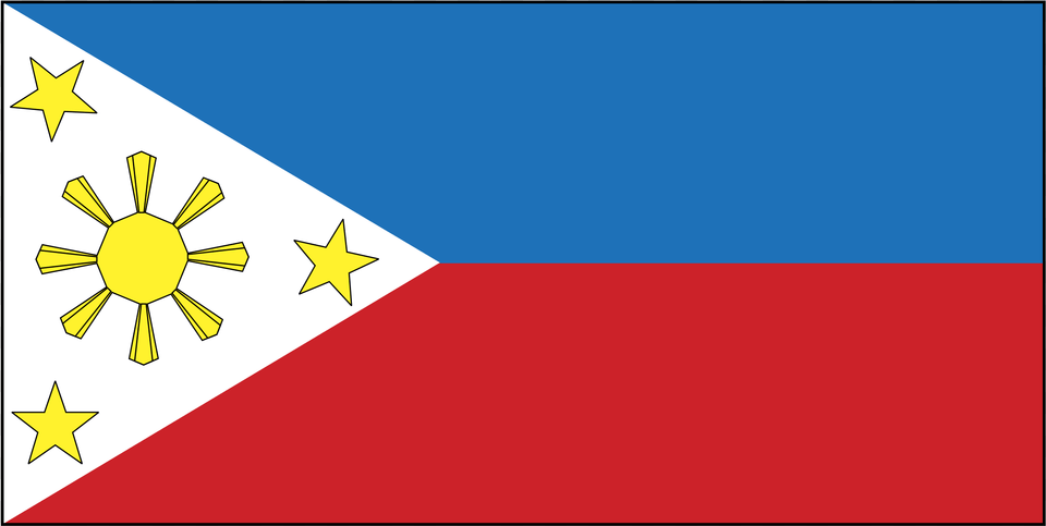 Coloring Flag Of Philippines Free Transparent Png