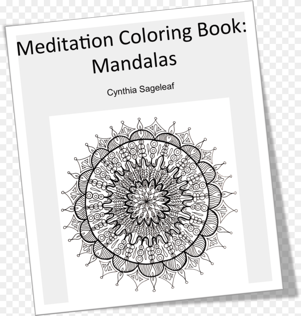 Coloring Meditation With Coloring Pages Circle, Page, Text, Pattern, Art Free Transparent Png