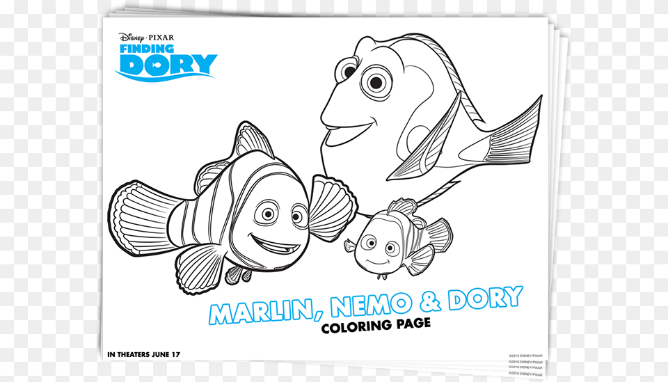 Coloring Pages Dory Mamitalks Finding Dory Printable Coloring Pages, Animal, Fish, Sea Life, Art Free Png