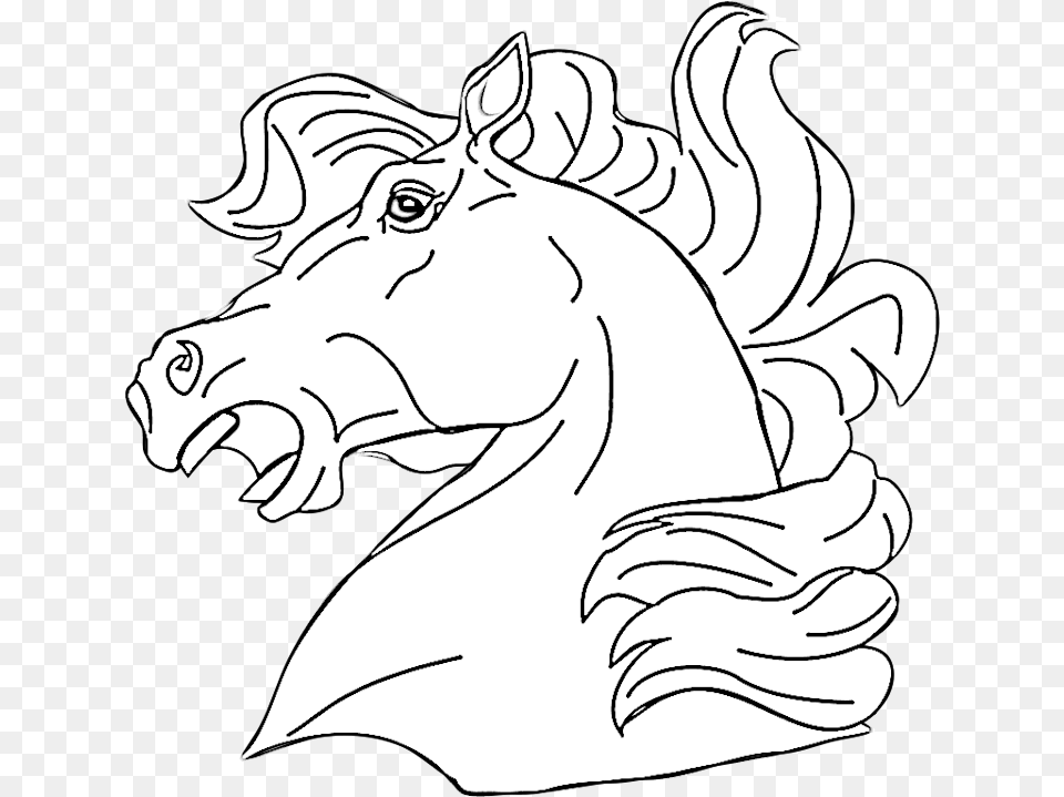 Coloring Pages Horses Heads Ribbon Print Coloring Home Cartoon Horse Head Coloring, Baby, Person, Art, Face Free Png Download