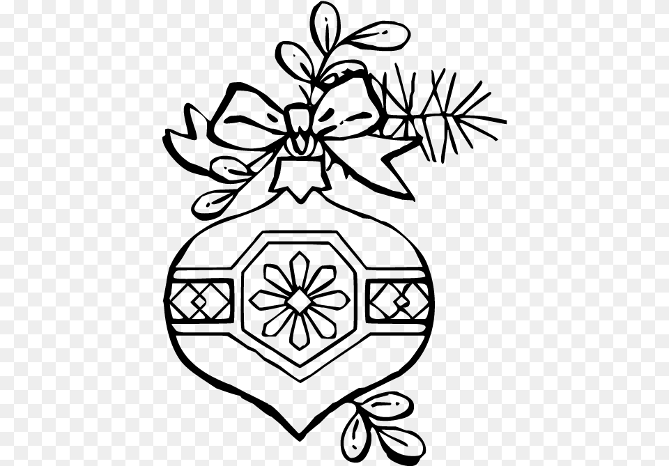 Coloring Pages Of Christmas Stuff Christmas Ornaments Coloring Pages, Gray Free Transparent Png