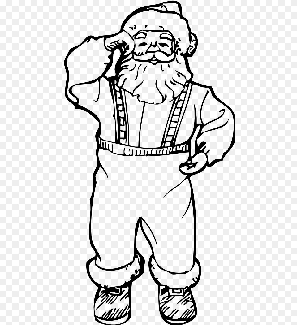 Coloring Pages Santa Boots Santa Boots Clipart Black And White, Baby, Person, Art, Drawing Free Png Download
