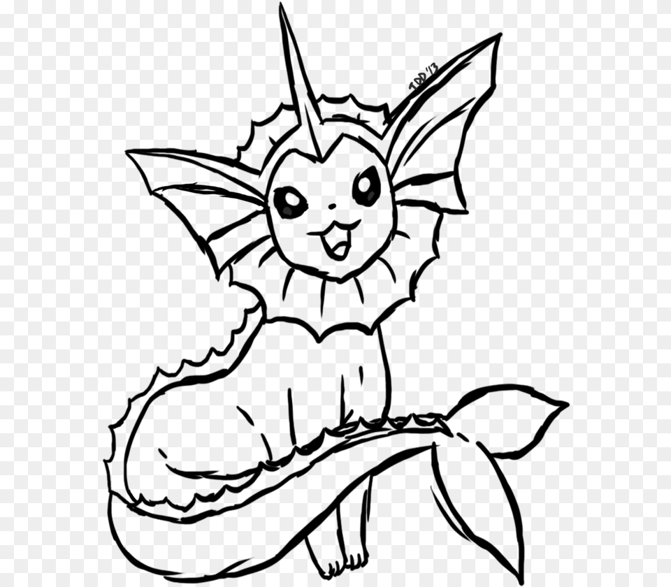 Coloring Pages Vaporeon Black And White, Cutlery, Lighting, Fork Png