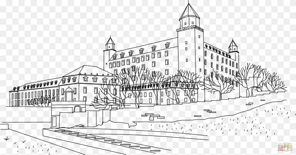 Coloring Pages Walt Disney World Castle Free Png