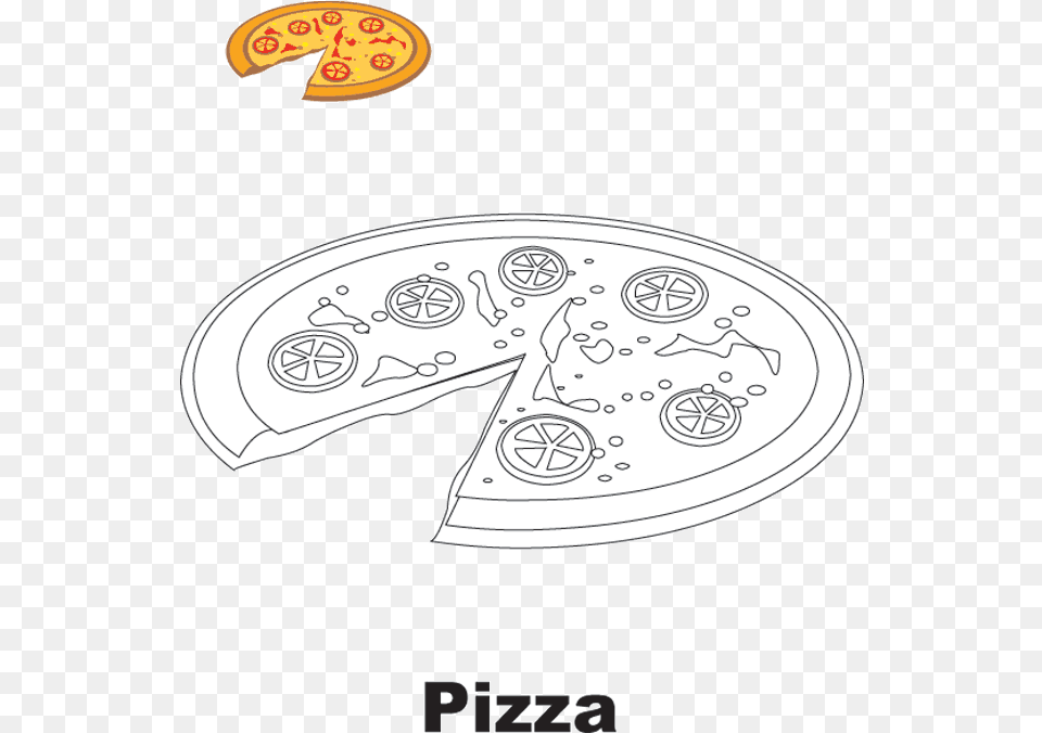 Colorir Desenho Pizza Download Pizza Para Colorir, Disk Free Transparent Png