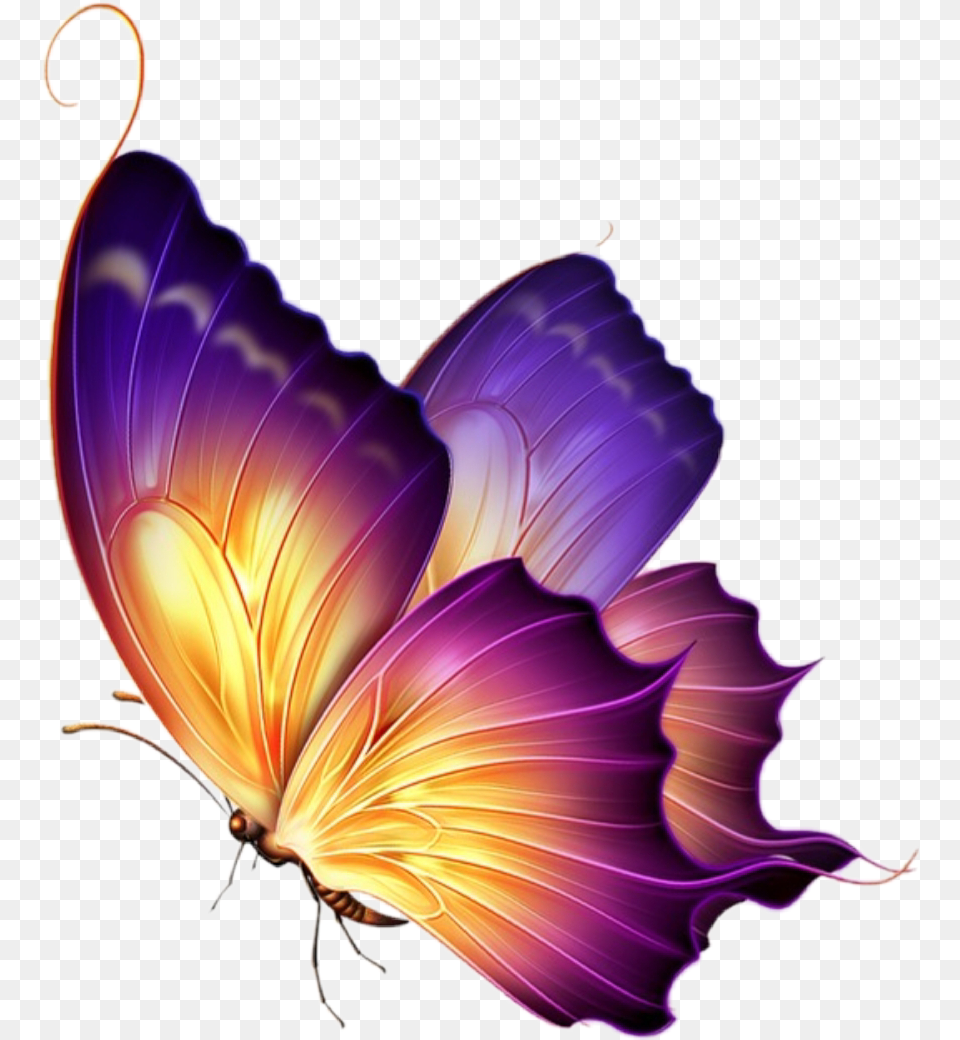 Colormehappy Butterflies Nature Naturestickers Butterfly Background Hd, Purple, Art, Graphics, Plant Png Image