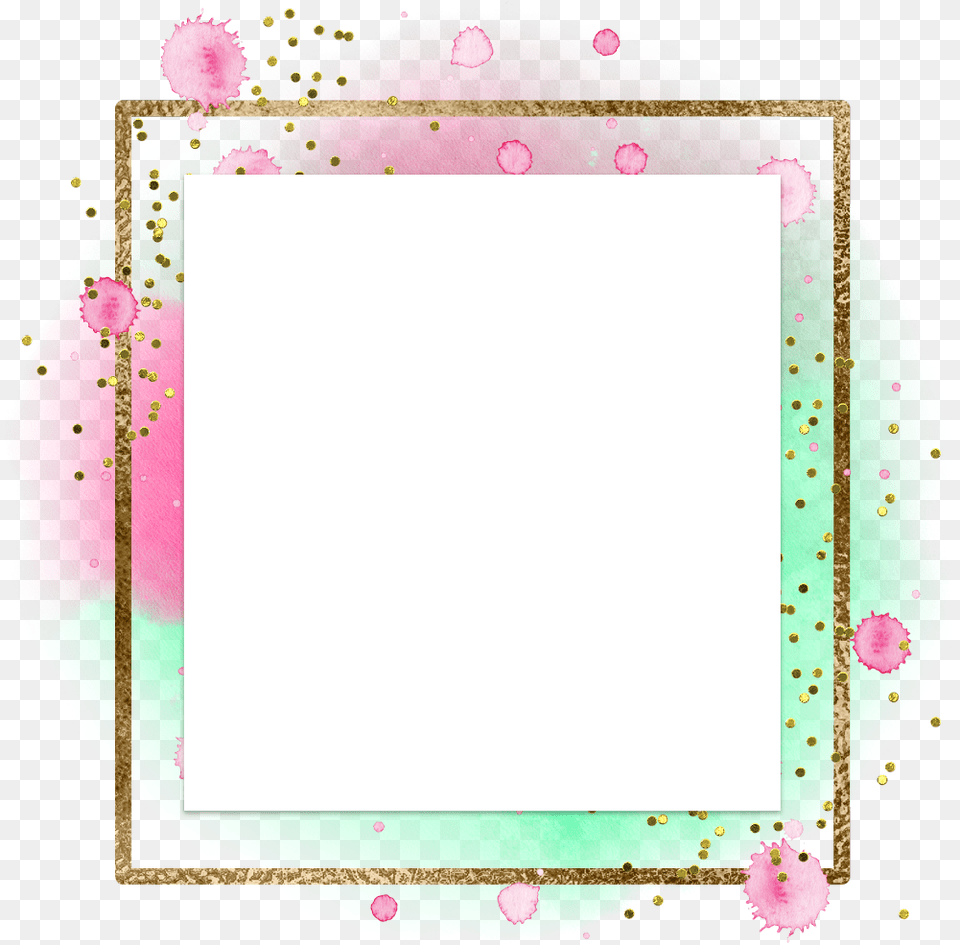 Colorsplash Glitter Square Glitter Geometric Colorful Picture Frame Free Png