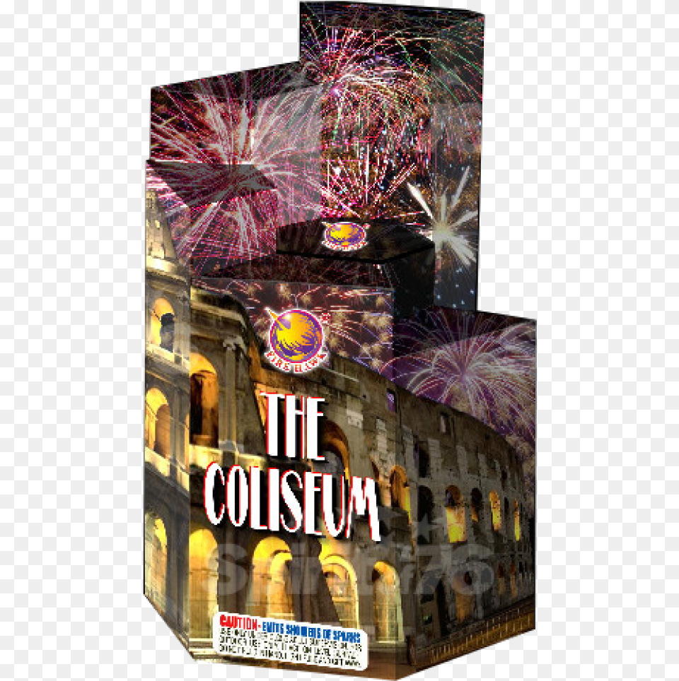 Colosseum, Fireworks, City, Nature, Night Free Transparent Png