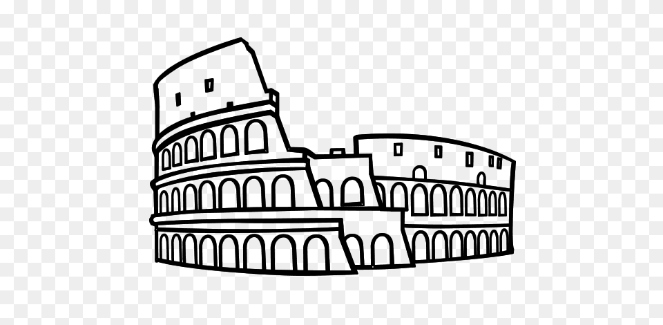 Colosseum Coloring Pages, Art, Drawing, Bulldozer, Machine Png