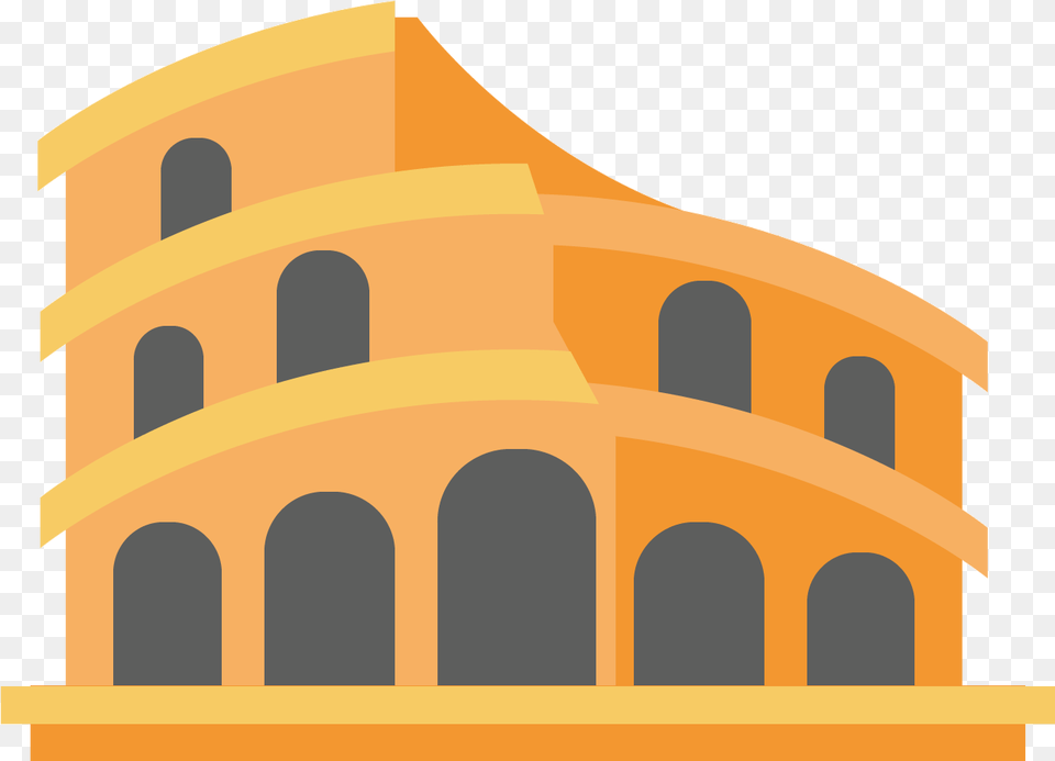 Colosseum Icon, Arch, Architecture, City, Villa Free Png