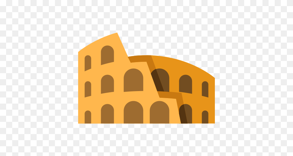Colosseum Italy Landmark Icon With And Vector Format, Arch, Architecture, Amphitheatre, Arena Free Png