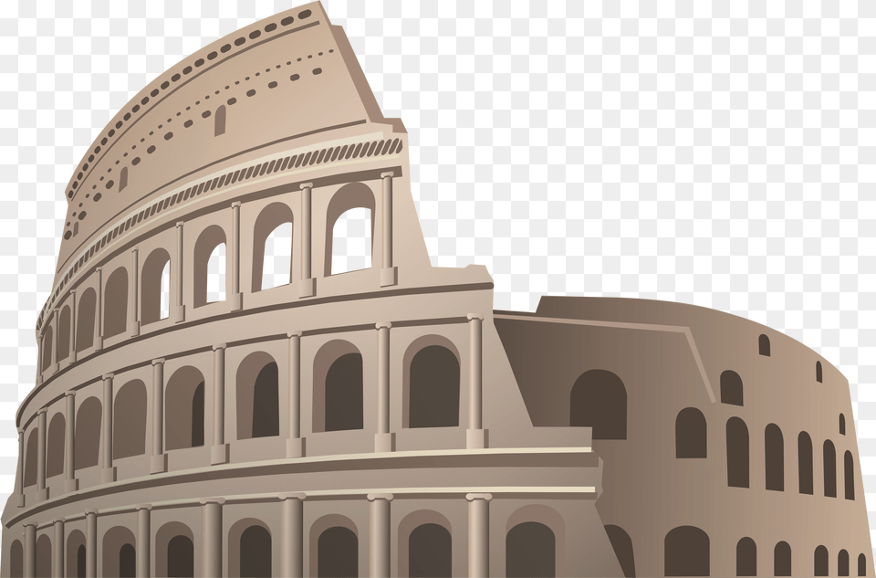 Colosseum Rome Clipart, Arch, Architecture, City, Archaeology Free Png