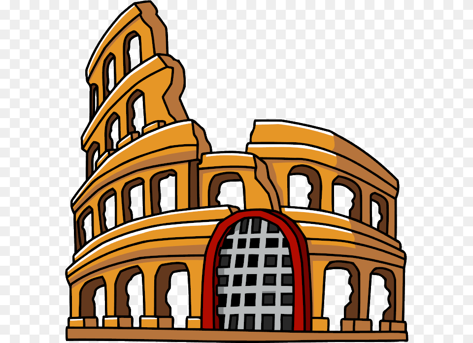 Colosseum Transparent City, Arch, Architecture, Bulldozer Free Png Download