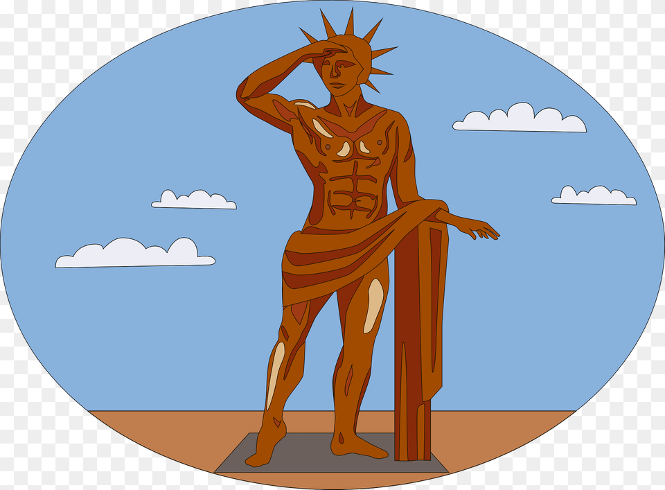 Colossus Of Rhodes Clipart, Person, Art Png