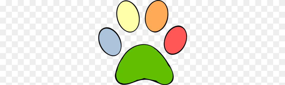 Colouful Clipart Paw Print, Face, Head, Person, Astronomy Png Image