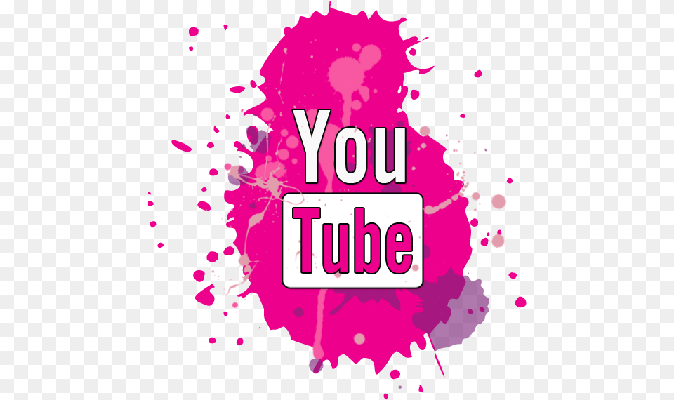 Colour Blast Icon Pink Youtube, Art, Graphics, Purple, Advertisement Free Png Download