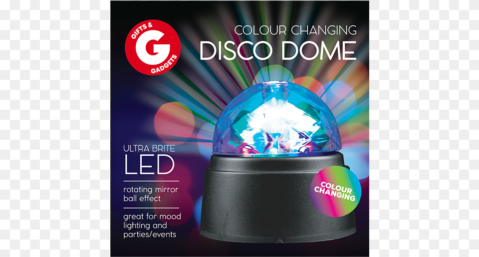 Colour Changing Spinning Disco Dome Mirror Ball Party Graphic Design, Advertisement, Poster, Disk, Light Free Png